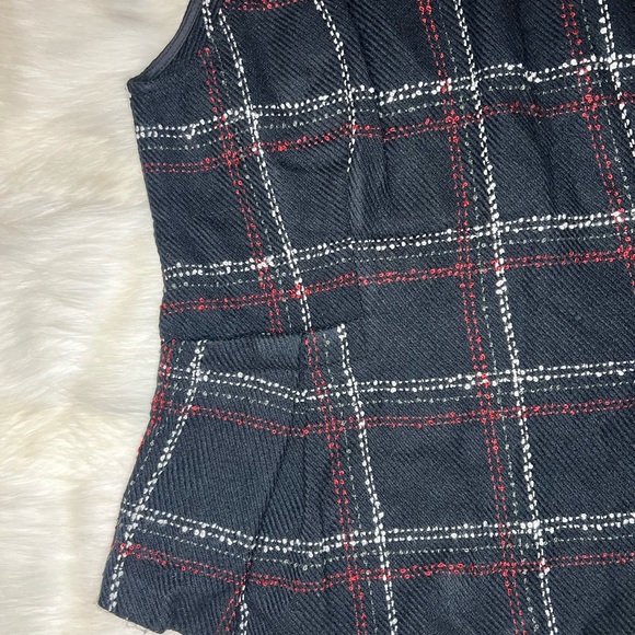 NWT BCBGeneration | Plaid Peplum Style Sweater Top Medium - Picture 2 of 11